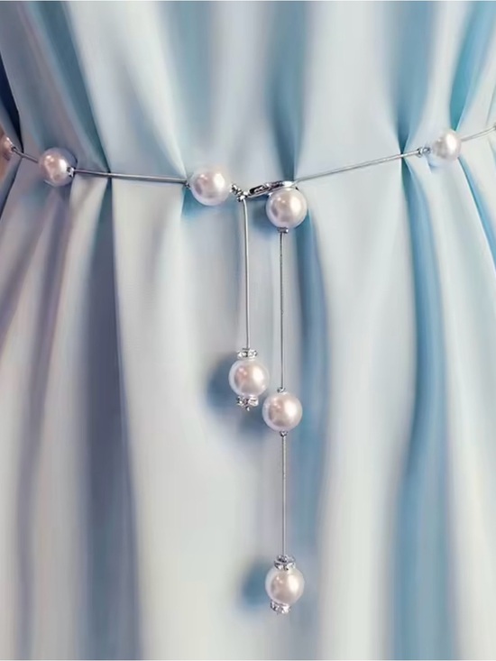 Accessories - Pearl Decor Chain Belt
